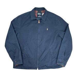 Vintage Polo Ralph Lauren Plaid Lined Harrington Jacket XXL
